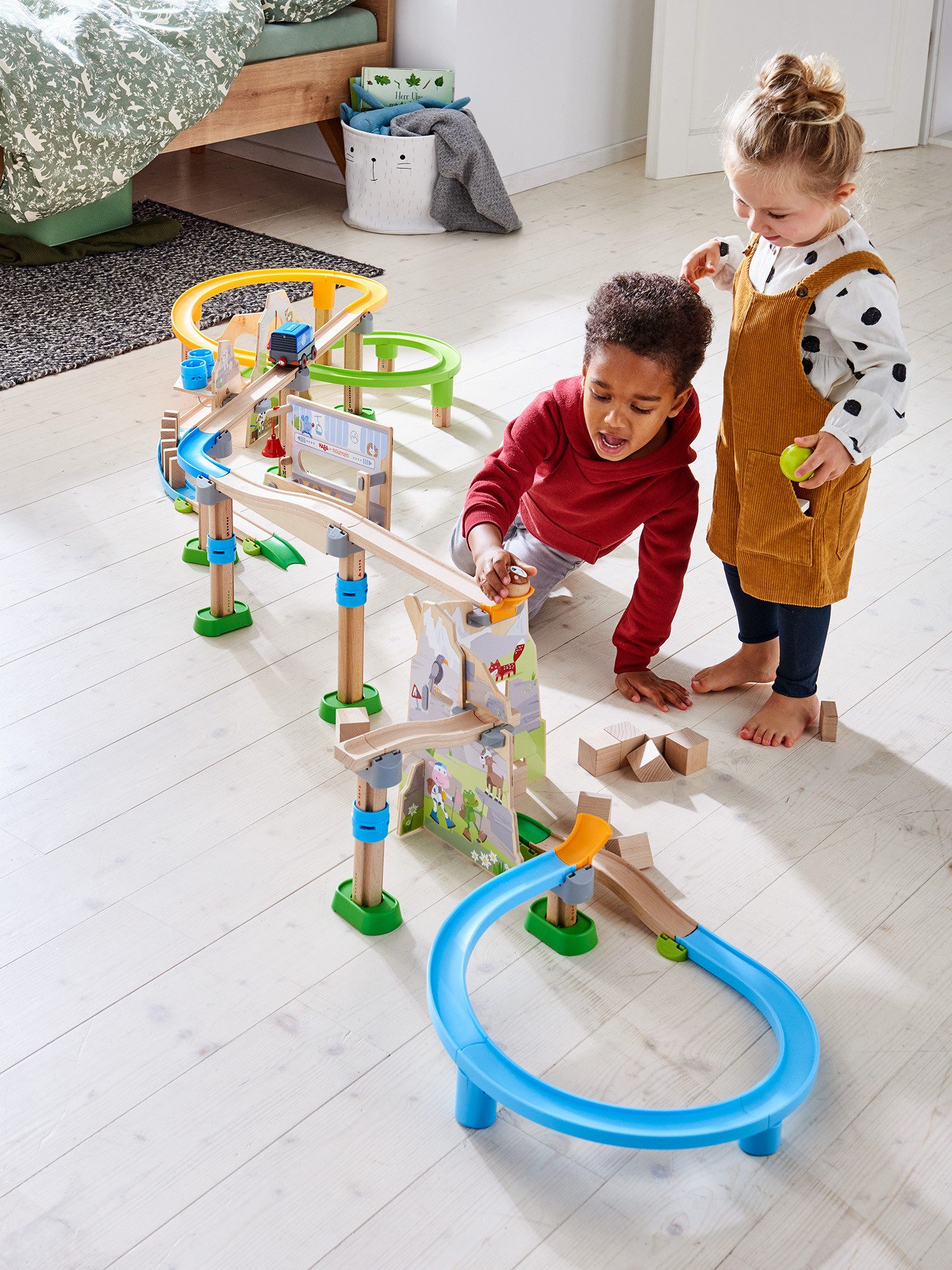 Haba Kugelbahn Kullerbü – Meister-Spielbahn Bergabenteuer, unisex neutral