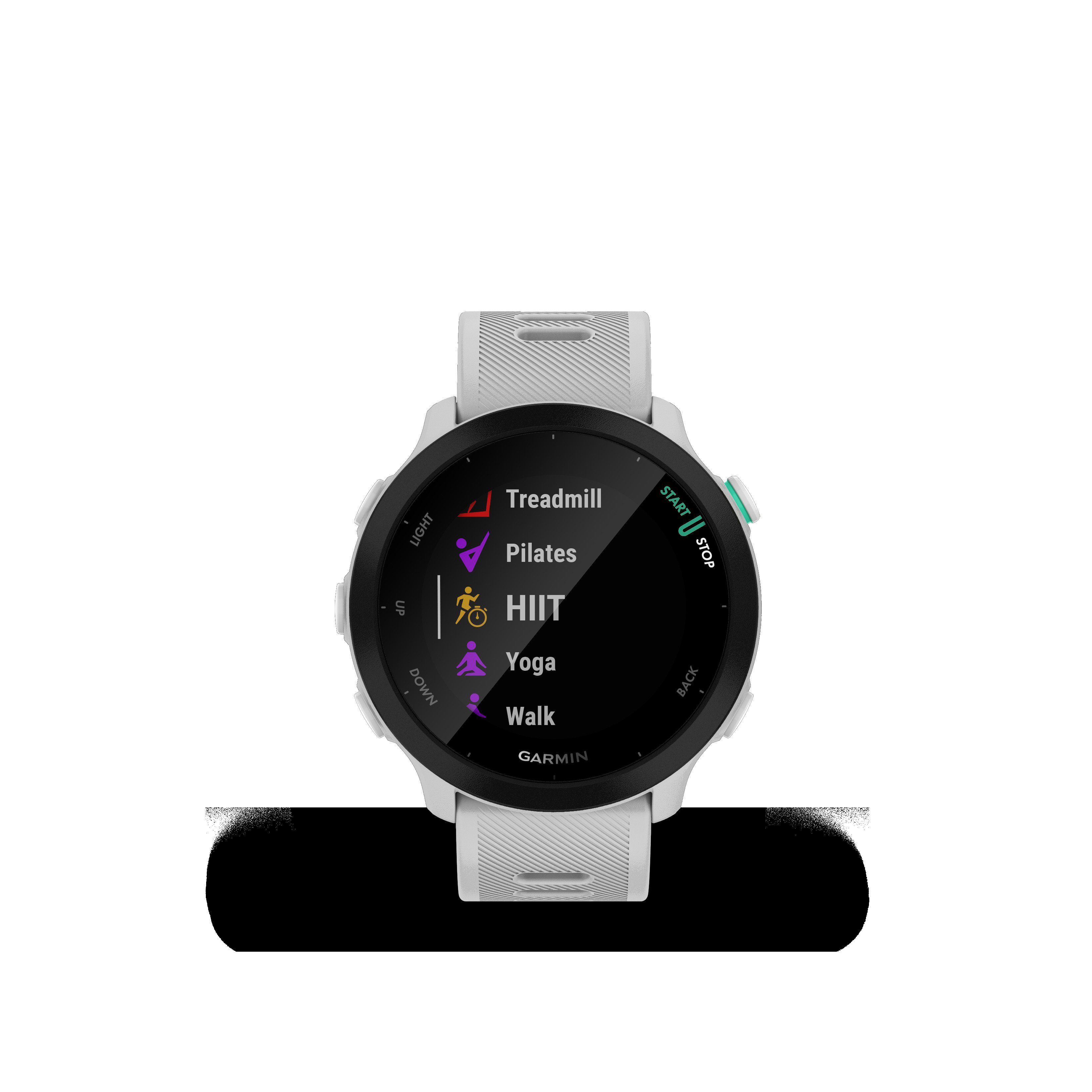 cm/1,04 (2,64 Multisport- Weiß Garmin), Garmin GPS-Laufuhr Smartwatch schwarz/weiß | FORERUNNER Zoll, 55