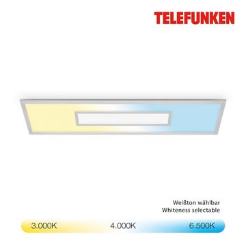 Telefunken LED Panel 319904TF, LED fest verbaut, Farbwechsler, Kaltweiß, Neutralweiß, Tageslichtweiß, Warmweiß, Deckenleuchte Panel CCT Steuerung Magic RGB Beleuchtung Centerlight