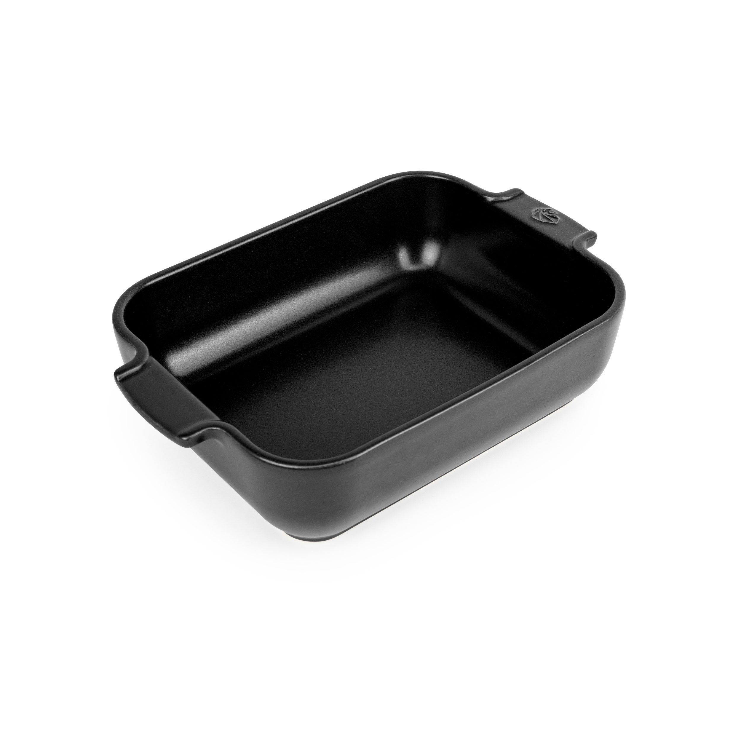 PEUGEOT Auflaufform APPOLIA Keramik 25cm Rechteckig Satin Schwarz, Keramik, Keramik