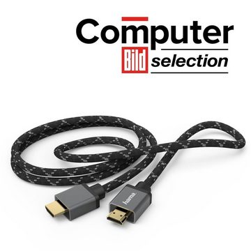 Hama Ultra High Speed HDMI™-Kabel Stecker-Stecker 8K Metall HDMI™-Kabel 2m HDMI-Kabel, (200 cm)