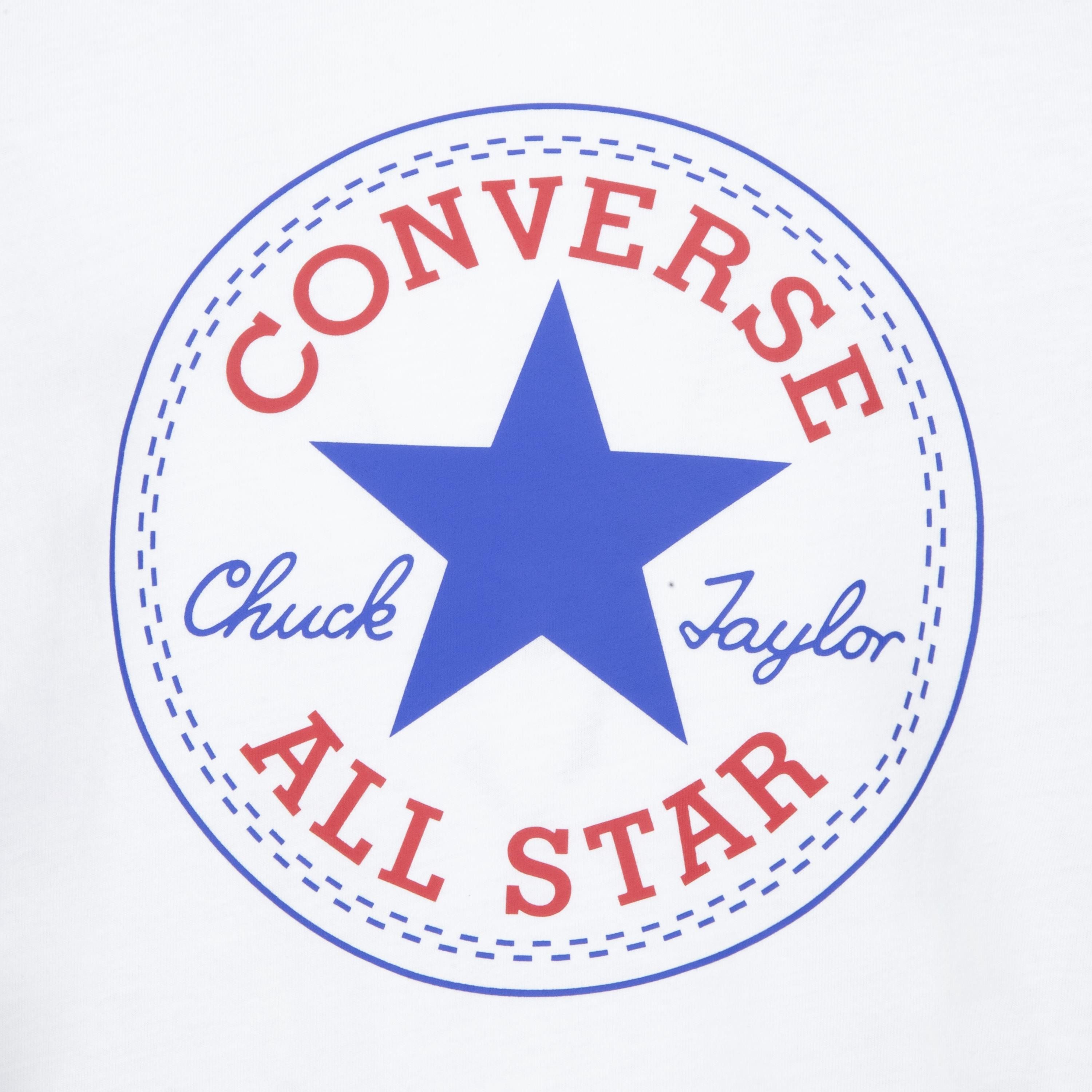 Converse Kurzarmshirt für Kinder Kurzarm, sportlicher Stil, mit Logodruck, elastisches Material