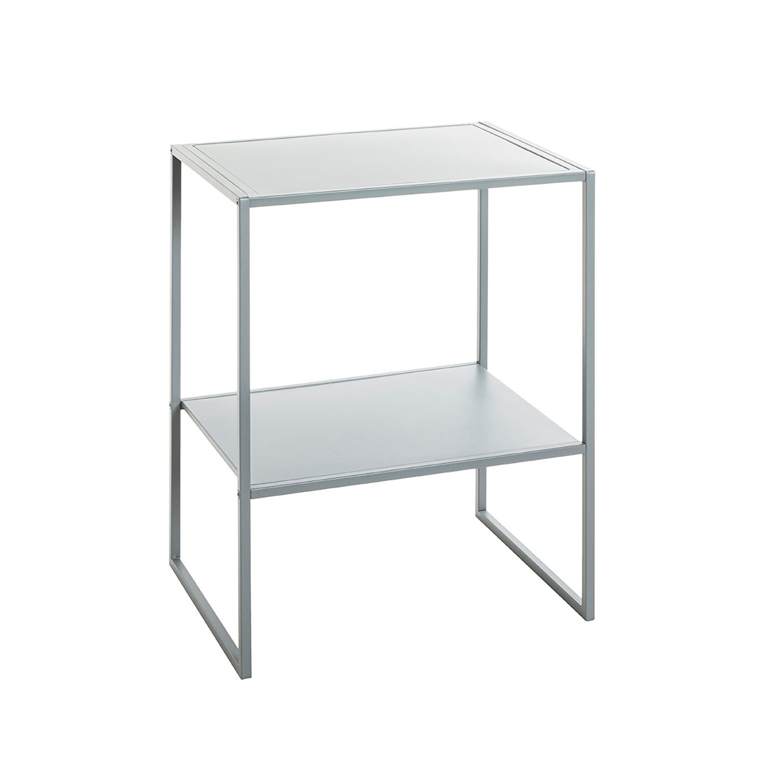 Beistelltisch BENDIGO Tisch - grau - Metall - H. 60cm x B. 45cm - Wohnzimmertisch