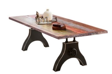 dynamic24 Esstisch, Tisch 180x100 cm Altholz mehrfarbig