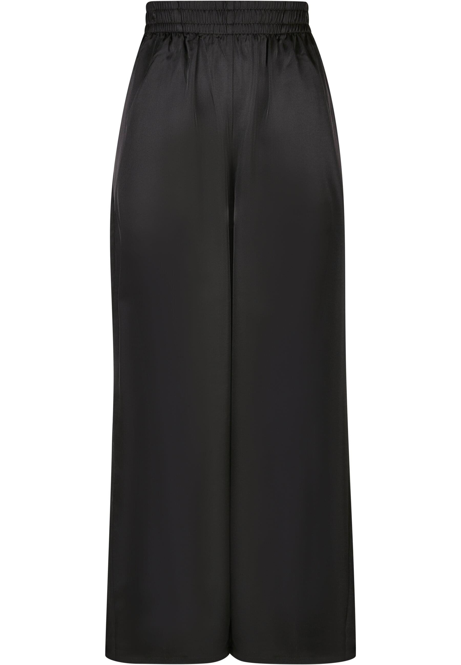 URBAN CLASSICS Stoffhose Urban Classics Damen Ladies Satin Wide Leg Pants (1-tlg)