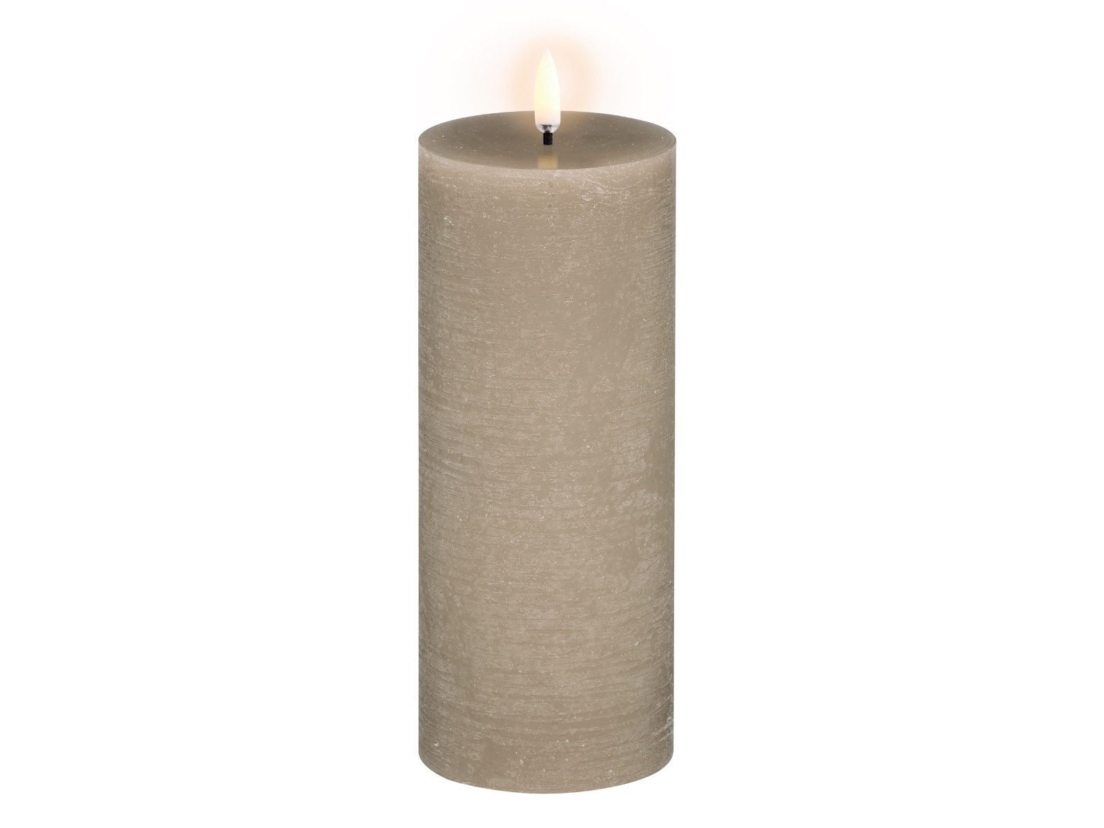 UYUNI Lighting LED-Kerze Pillar LED-Kerze Rustic sandstone 20cm