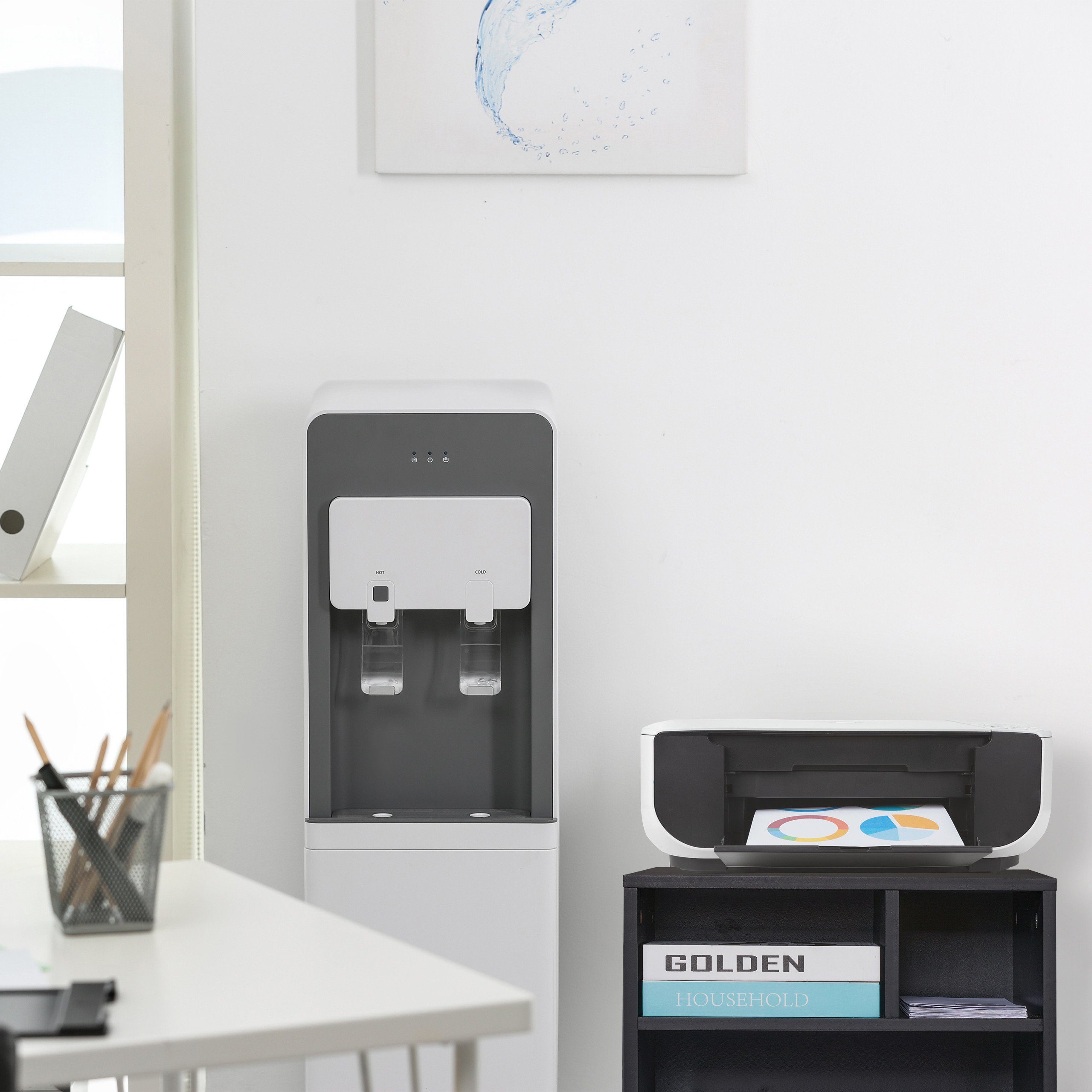 relaxdays Rollcontainer Schwarzer Rollcontainer