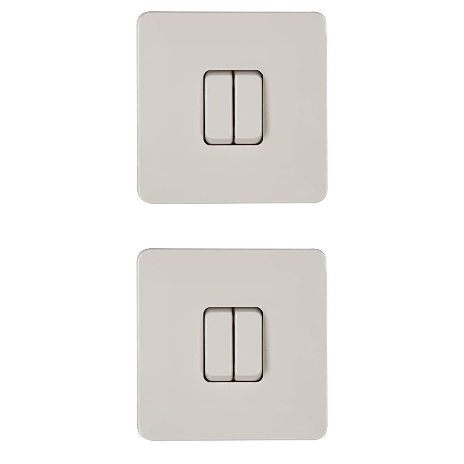 Kopp Schalter Serienschalter Aufputz 250 V 10 AX IP20 Lichtschalter Wippschalter, Schraubbefestigung Doppelwechselschalter Schalter Elektroinstallation