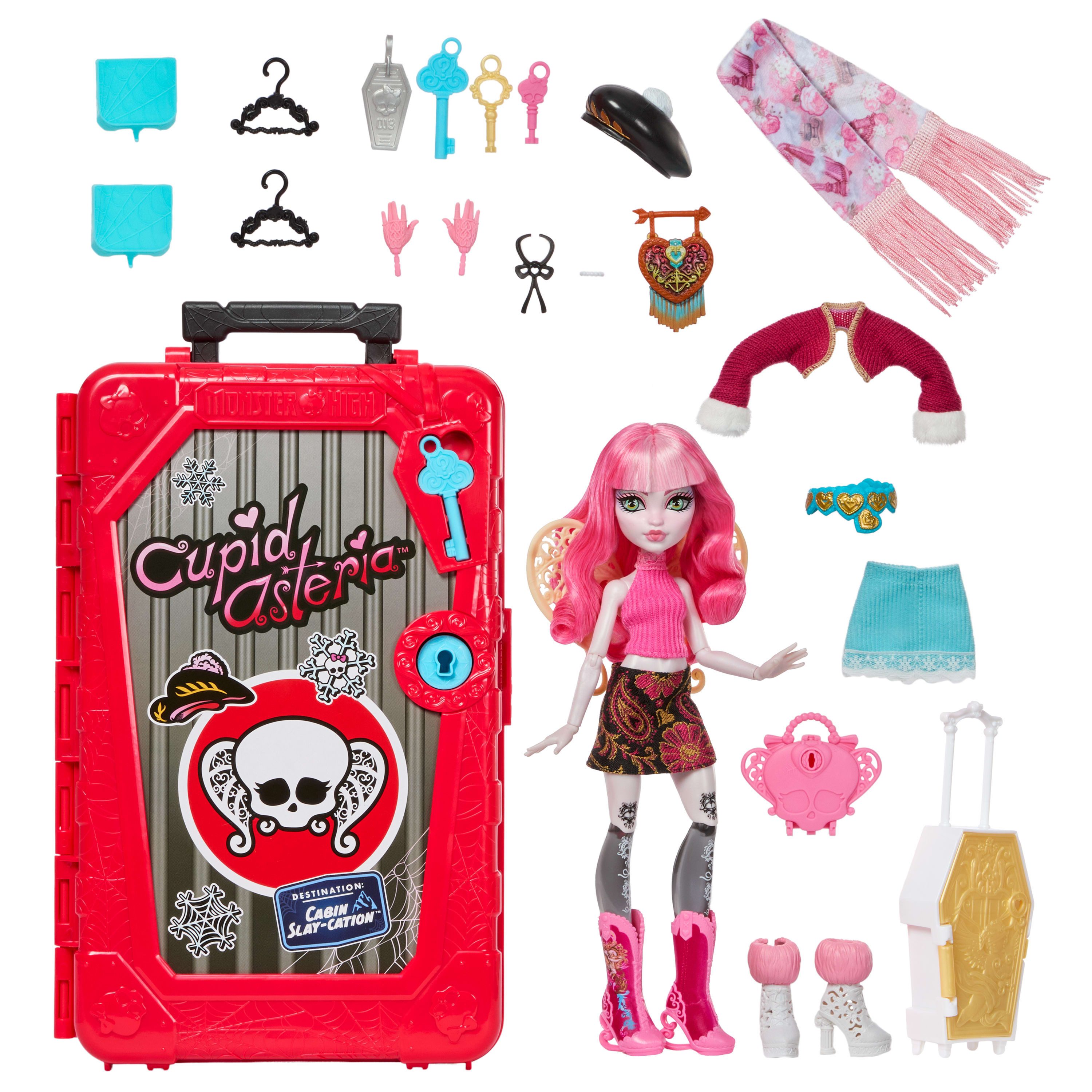 MonsterHigh™ Anziehpuppe Monster High Skulltimate Secrets Hütten-Gruselurlaub, Cupid Asteria