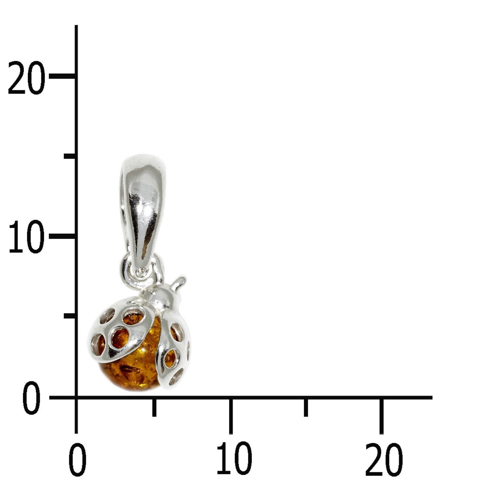 OSTSEE-SCHMUCK Kettenanhänger Ostsee-Schmuck Anhänger kleiner Marienkäfer ( günstig online kaufen