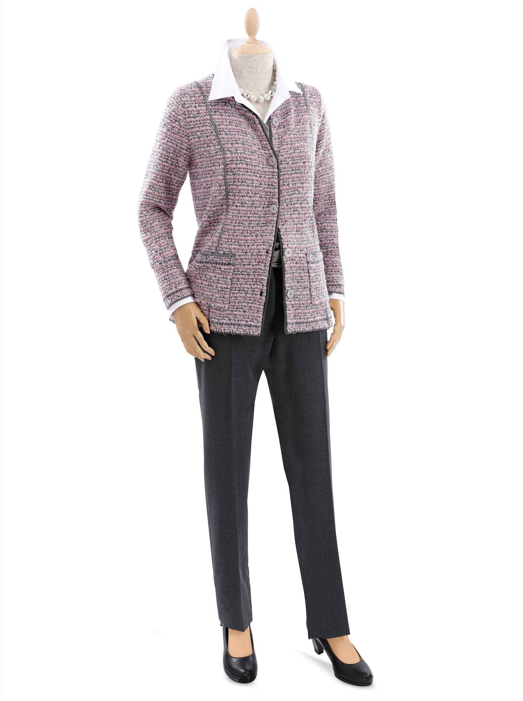 Witt Strickjacke Strickjacke Langarm Struktur