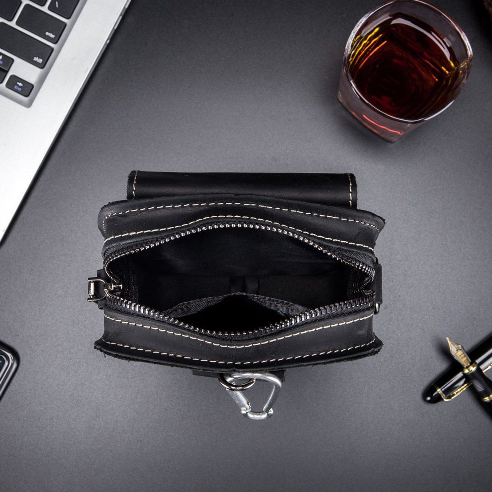 feinlux Umhängetasche Umhängetasche (Packung, Henkeltasche Handtasche Leder Tragetasche Aktentasche Tasche Vintage), für Herren Damen Jungen Freizeit Arbeit Business Schule Büro Reisen