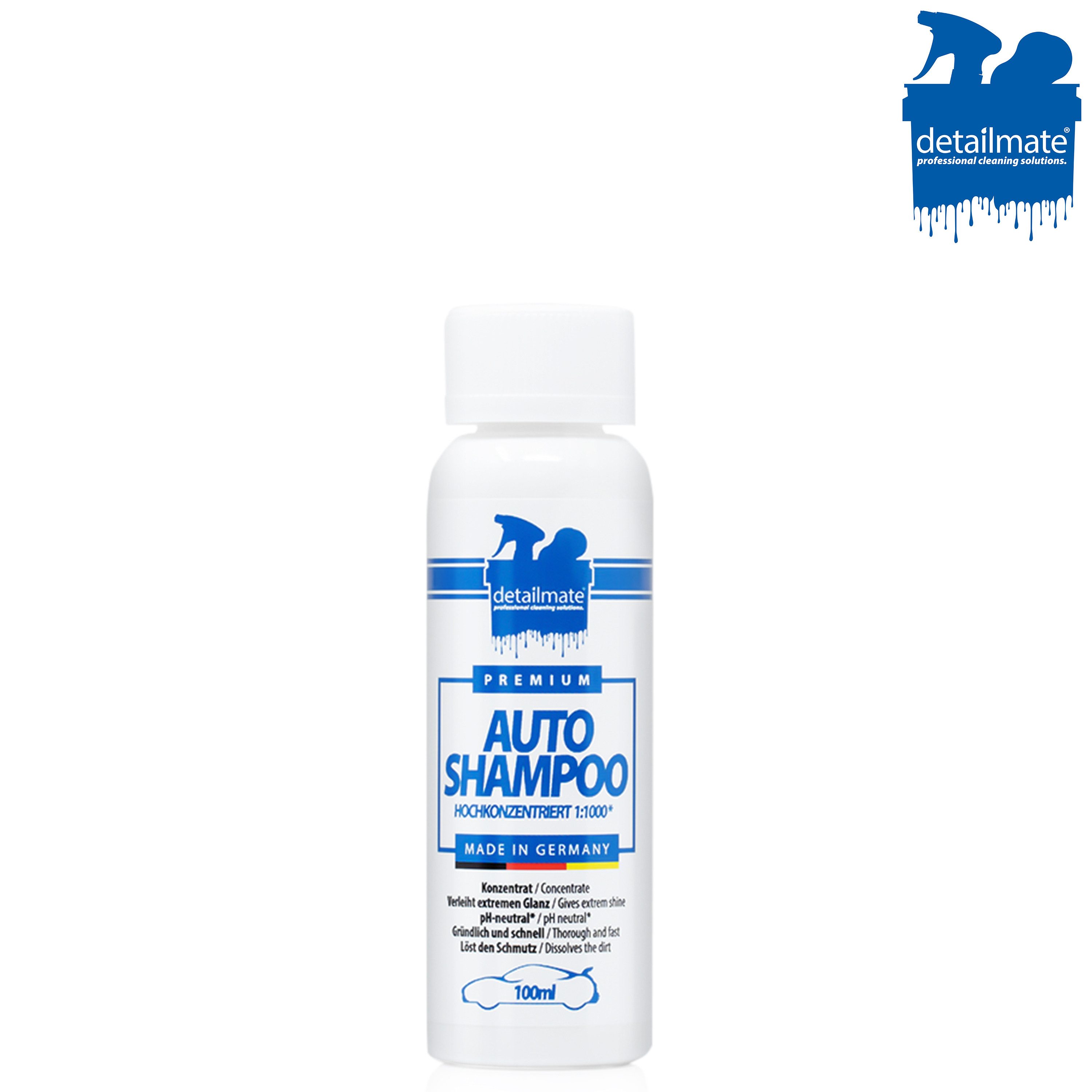 detailmate Auto Waschhandschuh Waschset - Garage Freaks + detailmate Autoshampoo Auto-Reinigungsmittel (Autowäsche - Reinigungs Set - Mikrofaser - Auto Reinigung)