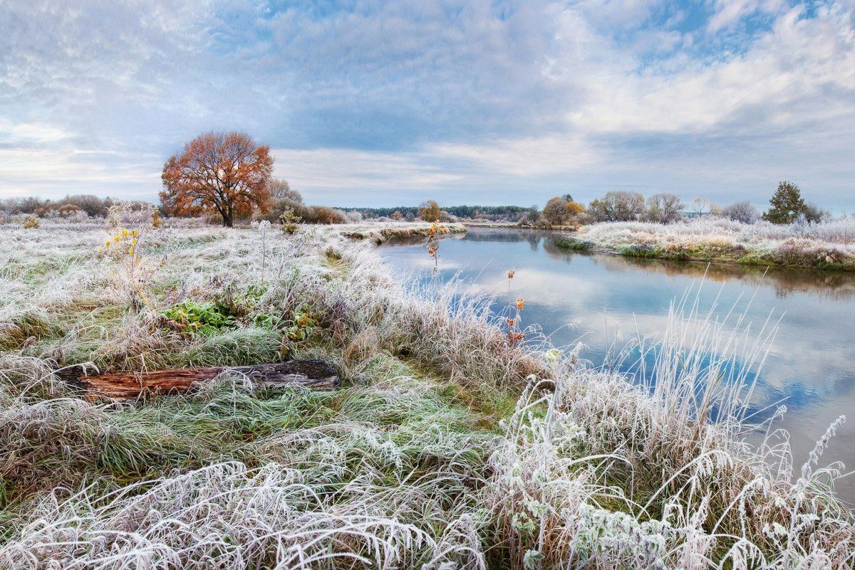 in Fototapete Fluss Papermoon Schneelandschaft