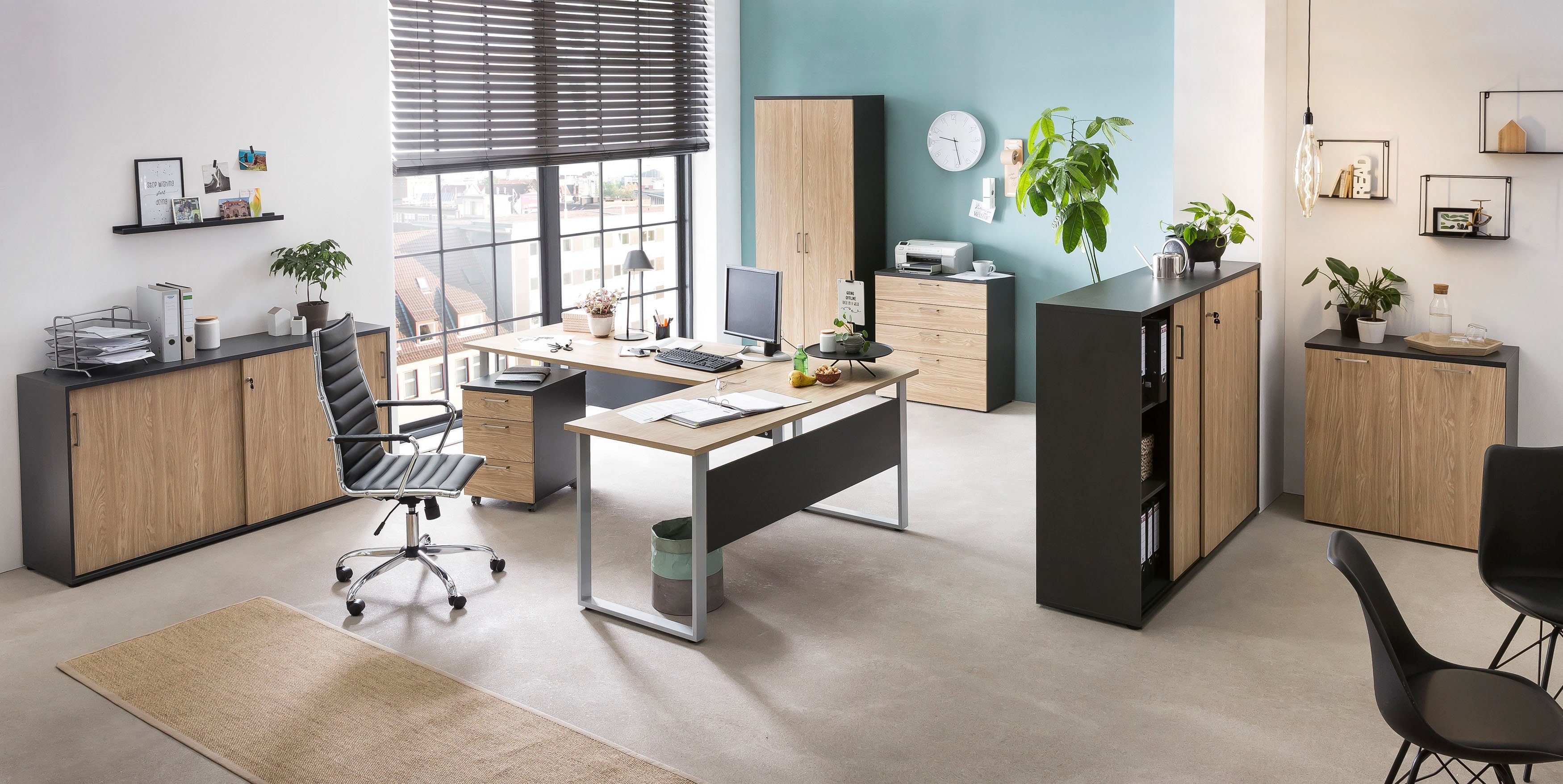 Schildmeyer Schreibtisch Serie 1500, Schreibtisch, Made in Germany, B: 160cm, Solide Verarbeitung - Dieses Produkt ist in Deutschland gefertigt