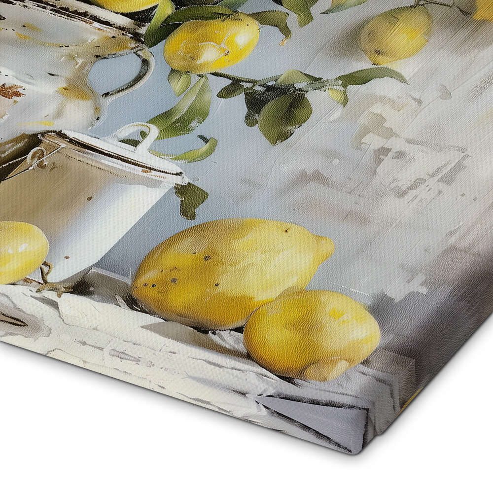 Posterlounge Wandbild Stillleben mit Zitronen, Arlington Prints, erhältlich als Poster, Leinwandbild, Wandsticker oder Acrylglasbild