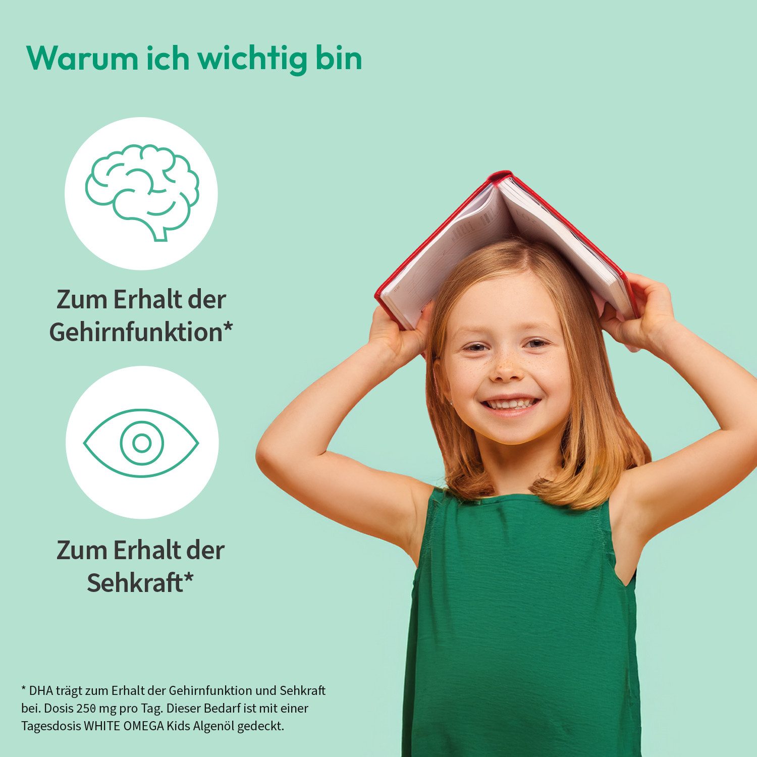 kindgesund Omega-3 Algenöl für Kinder, vegan Kapseln