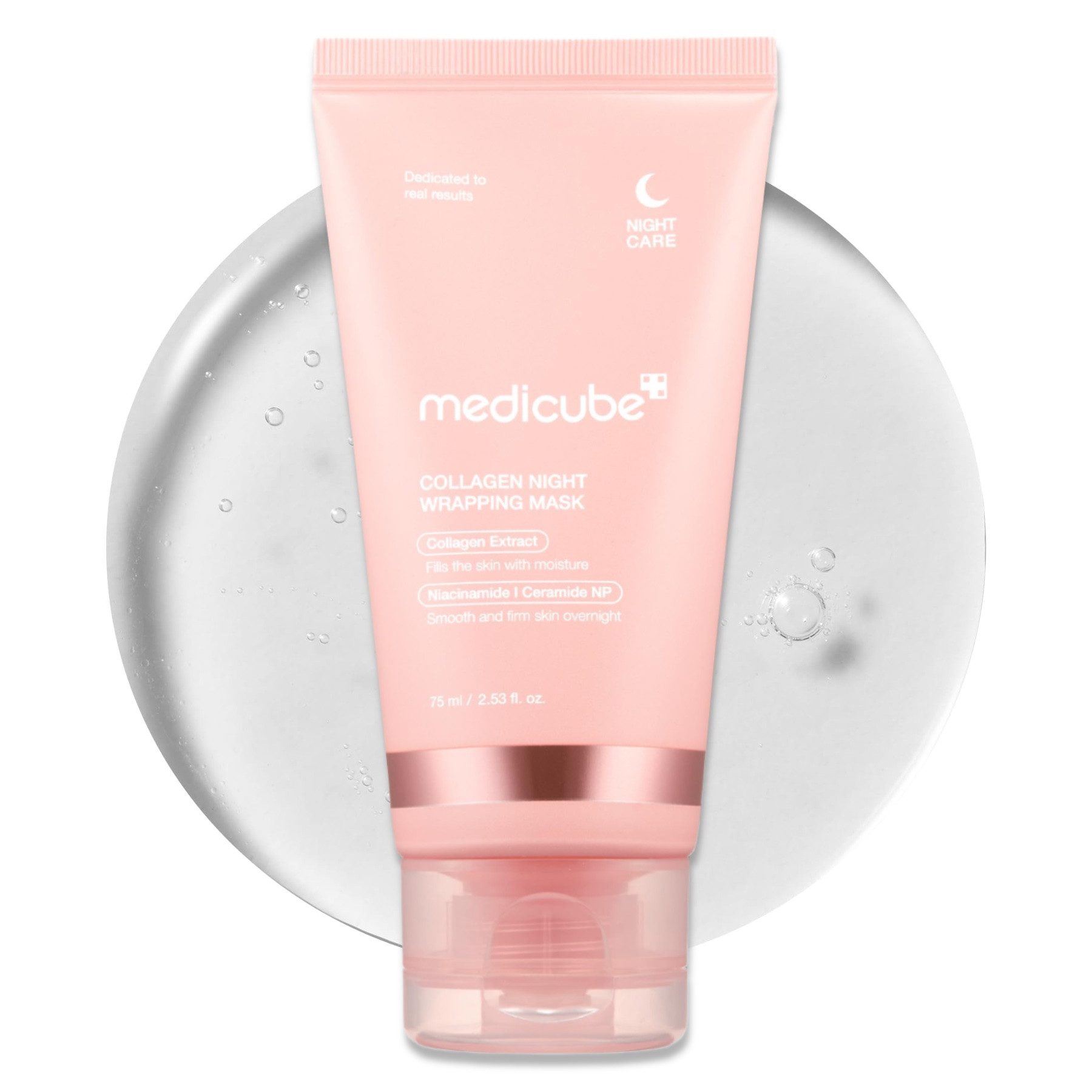 Medicube Gesichtsmaske Collagen Night Wrapping Mask Kollagen Nachtmaske Gesichtsmaske 75ml, 1-tlg., Anti-Aging, spendet Feuchtigkeit, Nachtmaske