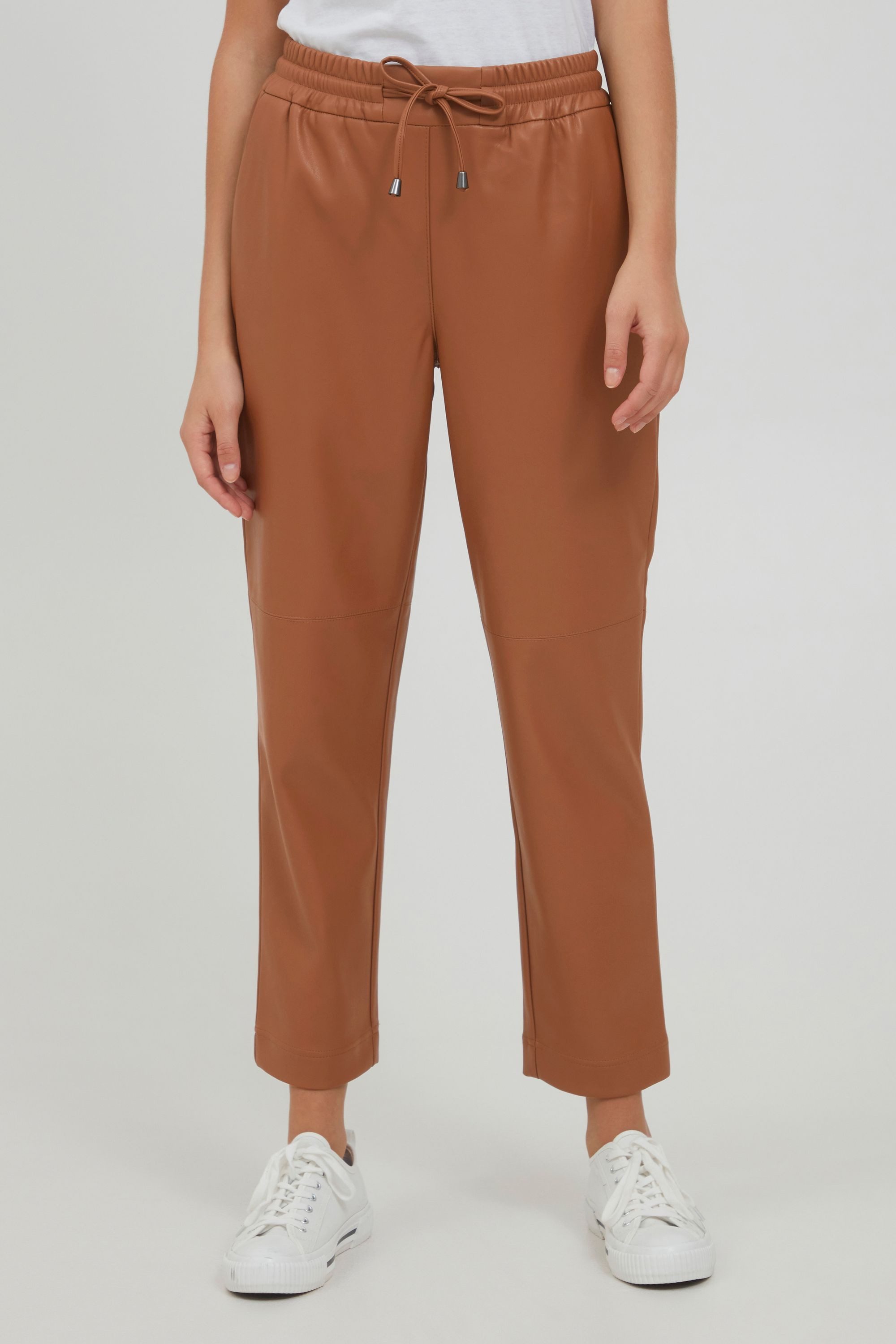 OXMO Jogginghose OXPaulia Damen Kunstleder Hose günstig online kaufen
