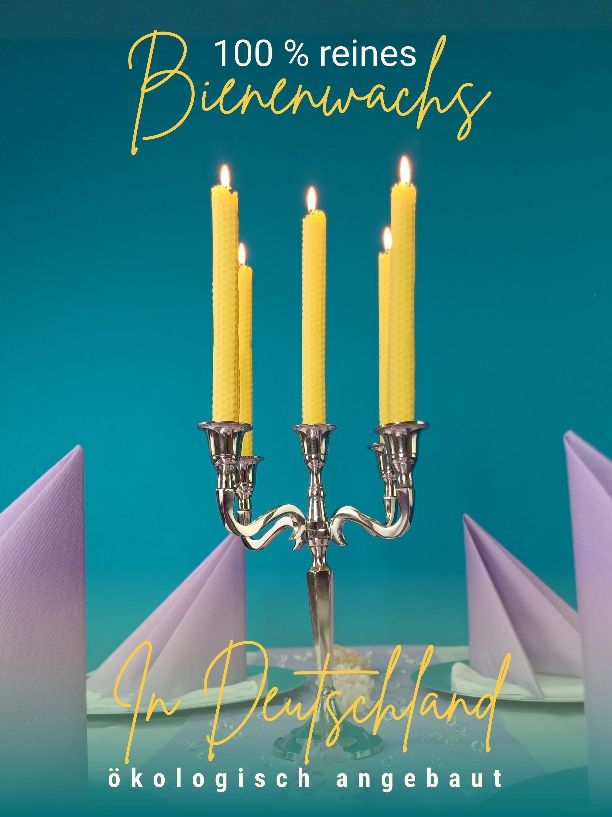 Wachsmann Bienenprodukte Bienenwachskerze Stabkerzen (Set, 12 Kerzen), 100 günstig online kaufen