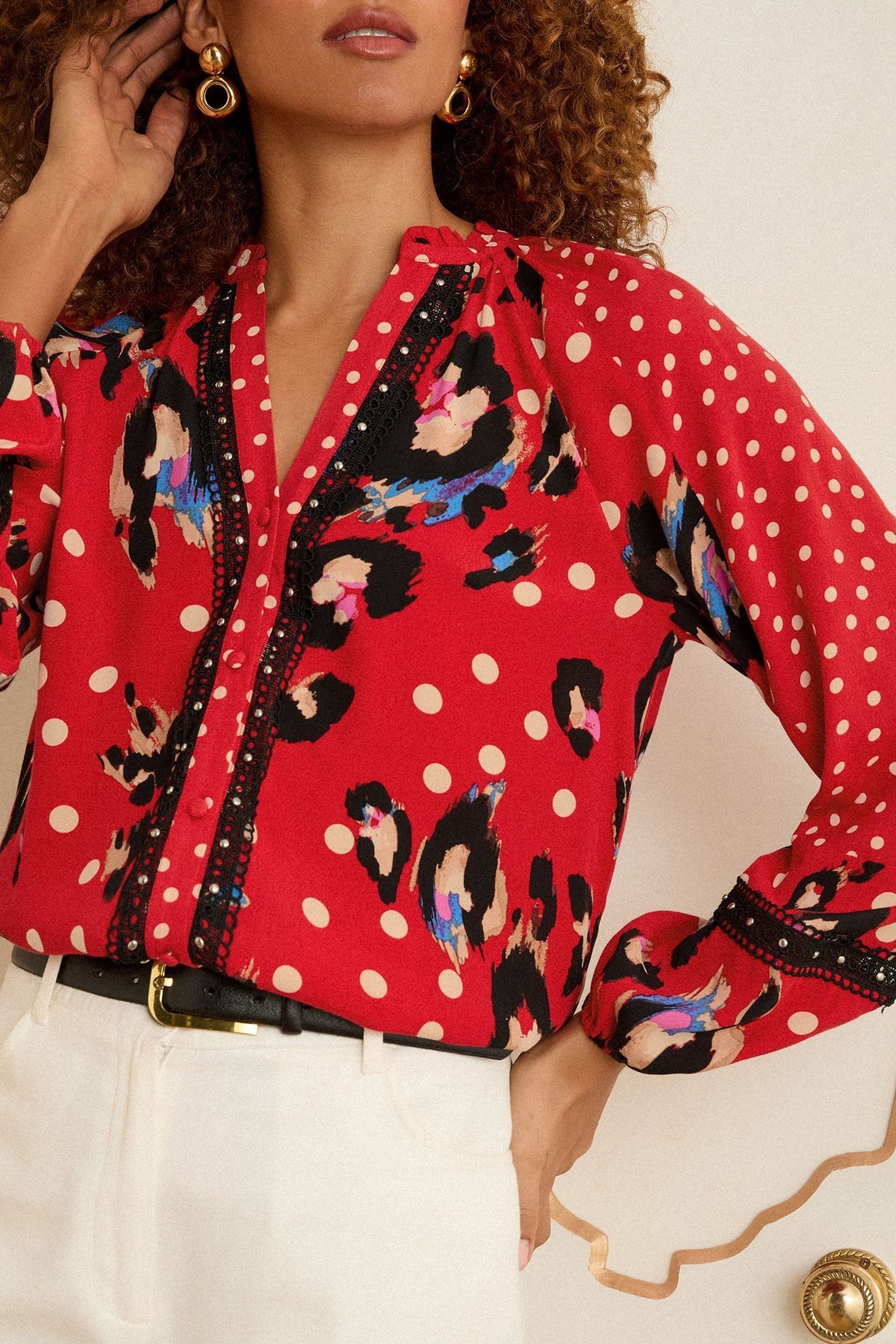 Love & Roses Langarmbluse Love & Roses Bluse mit Schlitzausschnitt, Petite (1-tlg)