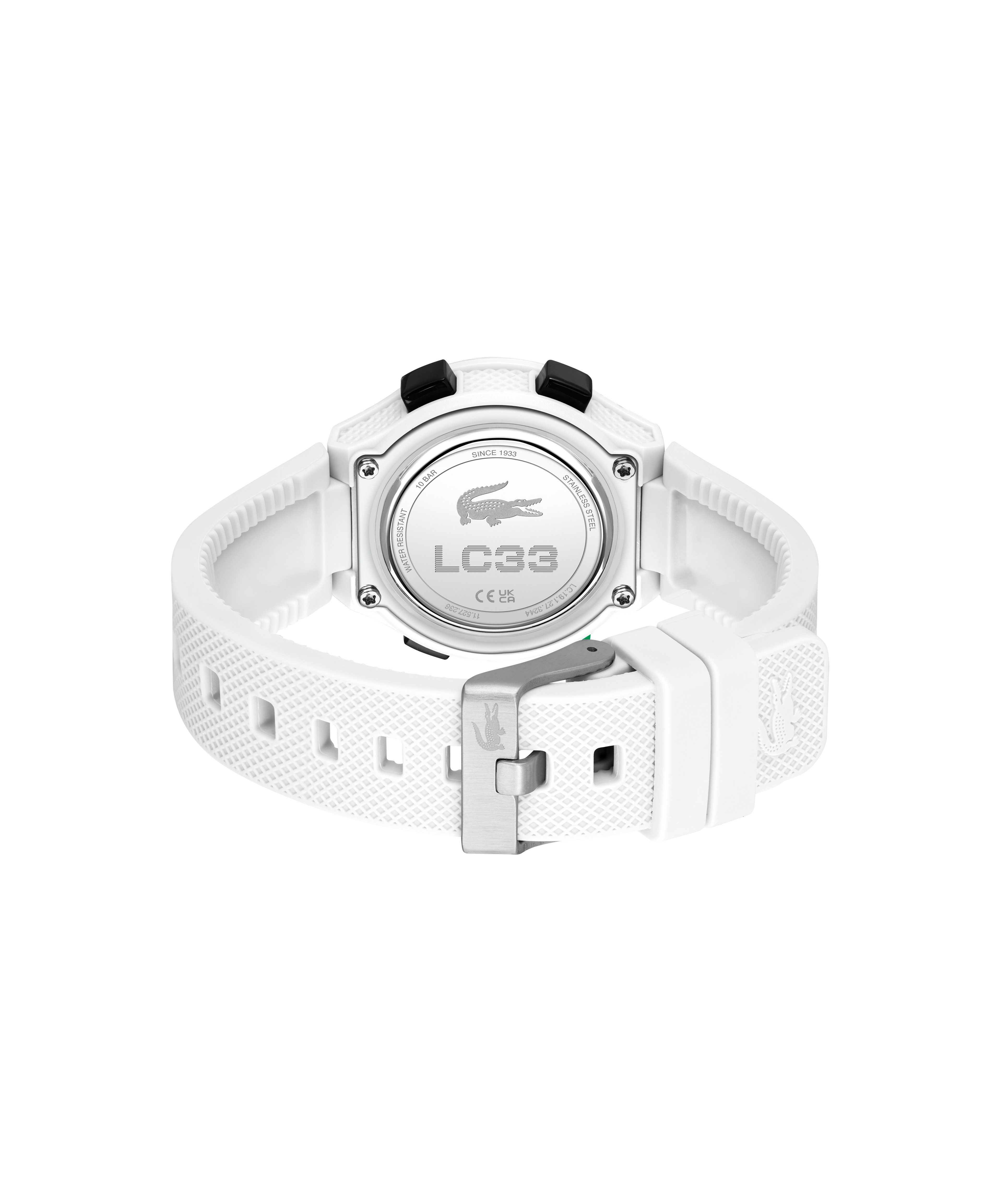 Lacoste Chronograph LC33 Kids 2030064, Quarzuhr, Armbanduhr, Silikonarmband, digital, Tag, Stoppfunktion