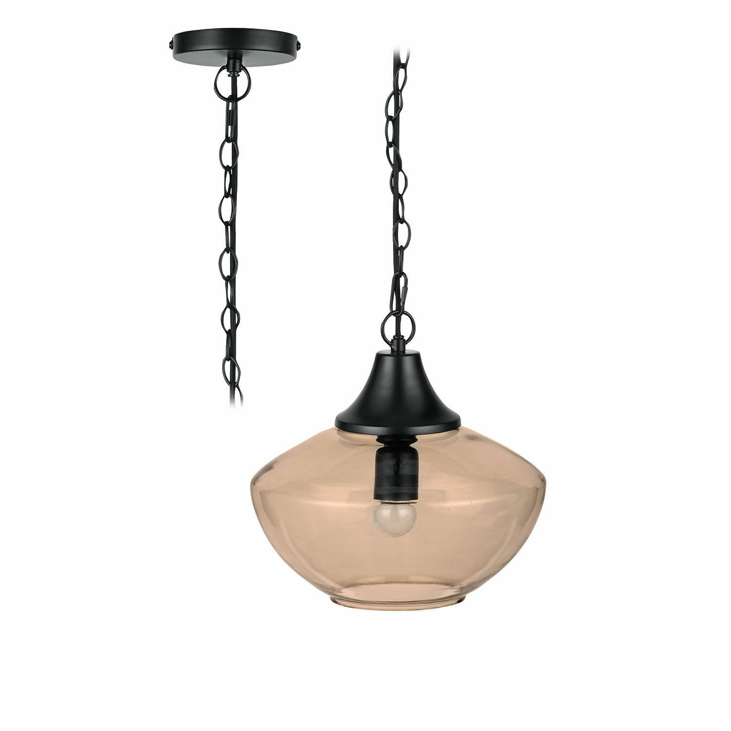 Mirabeau Hängeleuchten Hängelampe Nerilane braun/schwarz