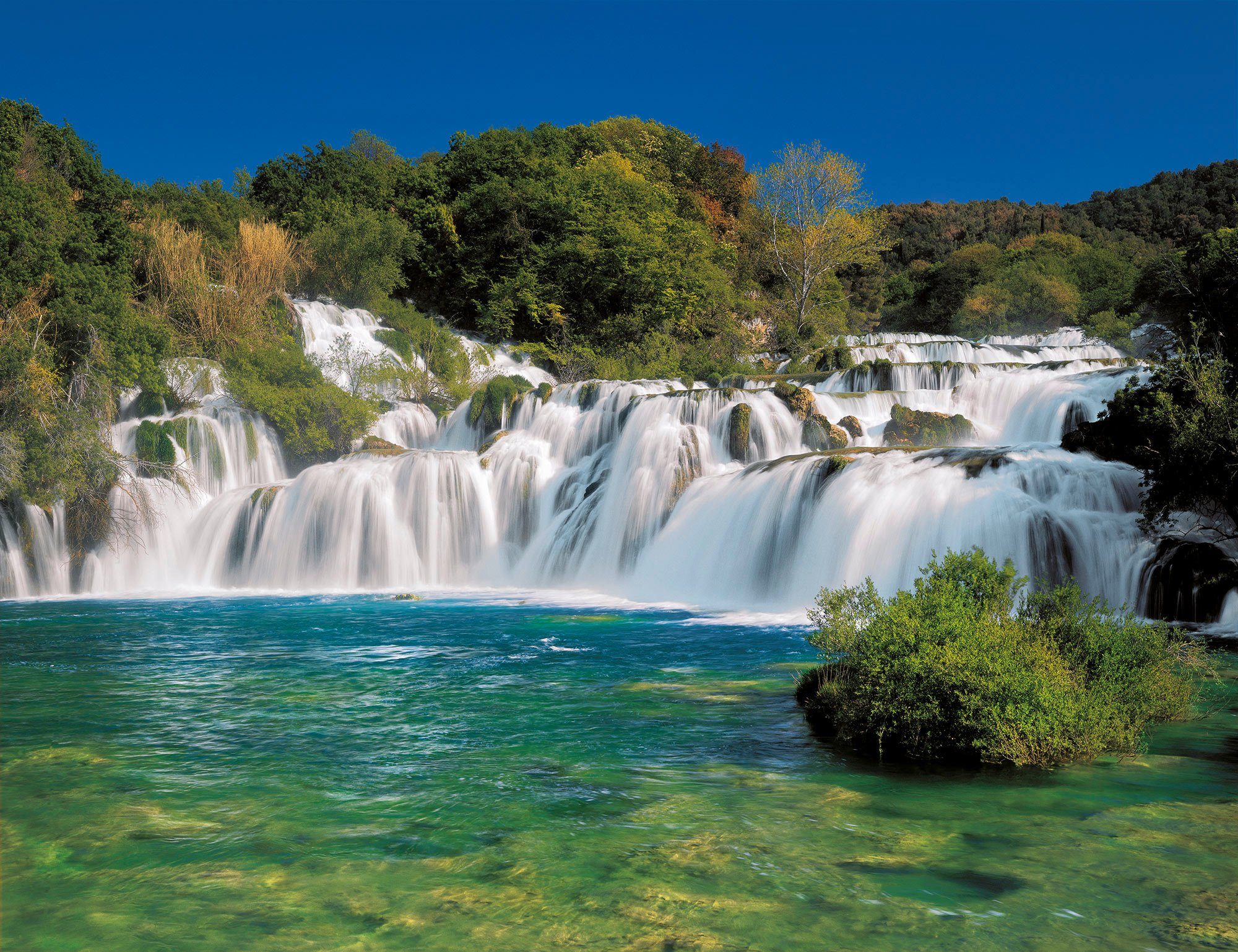 Komar Fototapete (1 Höhe) cm (Breite St), x 368x254 Krka Falls