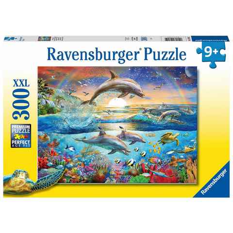 Ravensburger Puzzle Ravensburger Kinderpuzzle - 12895 Delfinparadies -..., 300 Puzzleteile