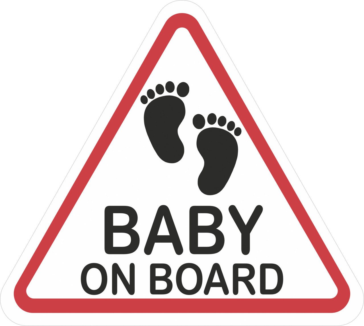 Aufkleber Hermann Schütz Aufkleber Warnung Baby on board