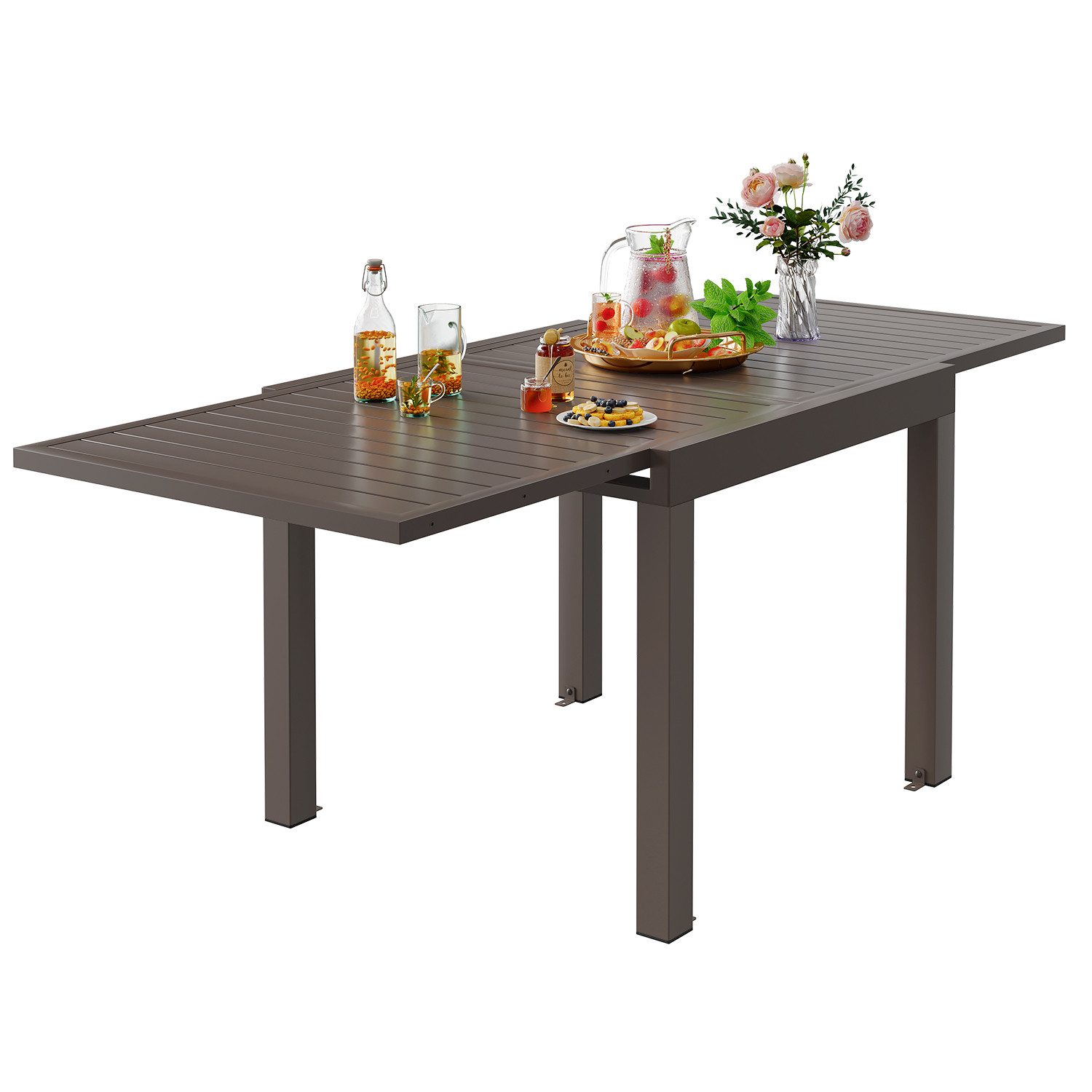 GUNJI Gartentisch Esstisch ausziehbar 80/160 x günstig online kaufen