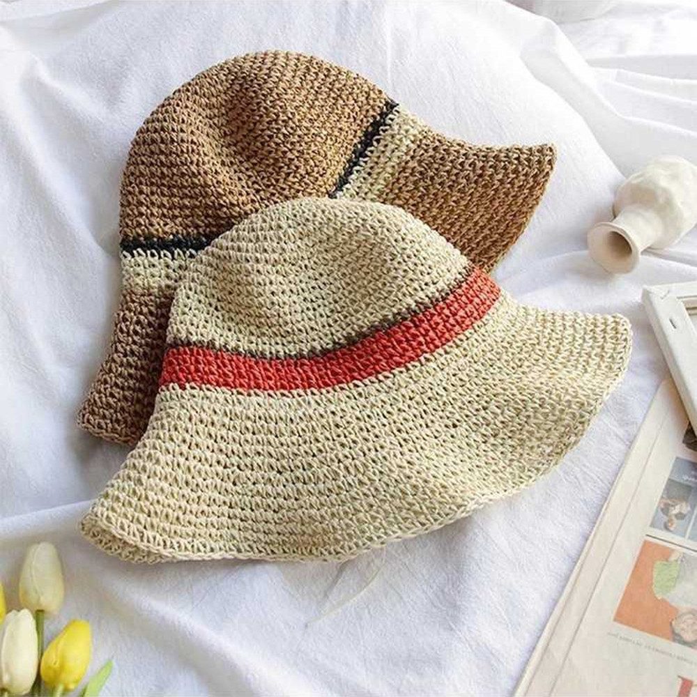 Coonoor Strohhut Damen-Sommer-Sonnenhut, faltbarer Outdoor-Strohhut Strandh günstig online kaufen
