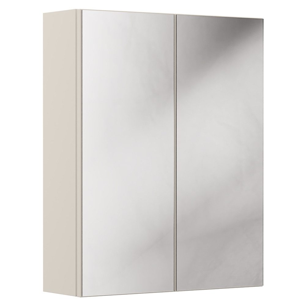 Lomadox Spiegelschrank BIBIONE-56 in kaschmir, 2-türig, 60 cm breit
