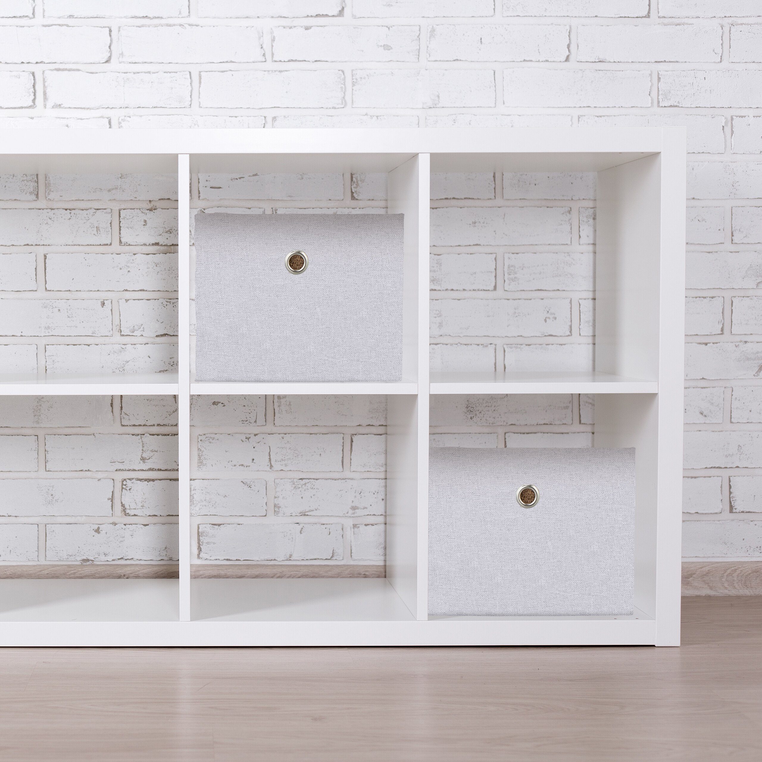 relaxdays Aufbewahrungsbox im 2er Set, Weiß günstig online kaufen