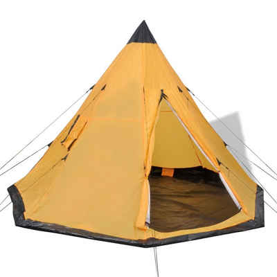 DOTMALL Tipi-Zelt Campingzelt für 4 Personen,Gr. 290x270x225 cm, PE-Boden