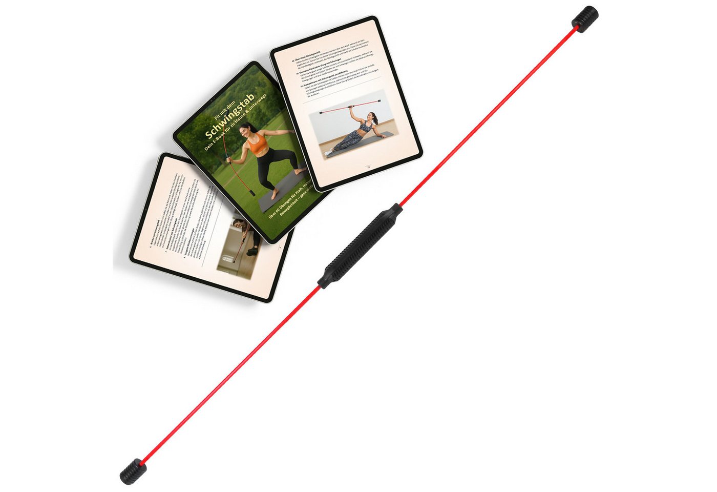 ALPIDEX Swingstick Schwingstab Fitness Swingstick inkl. E-Book mit Übungen