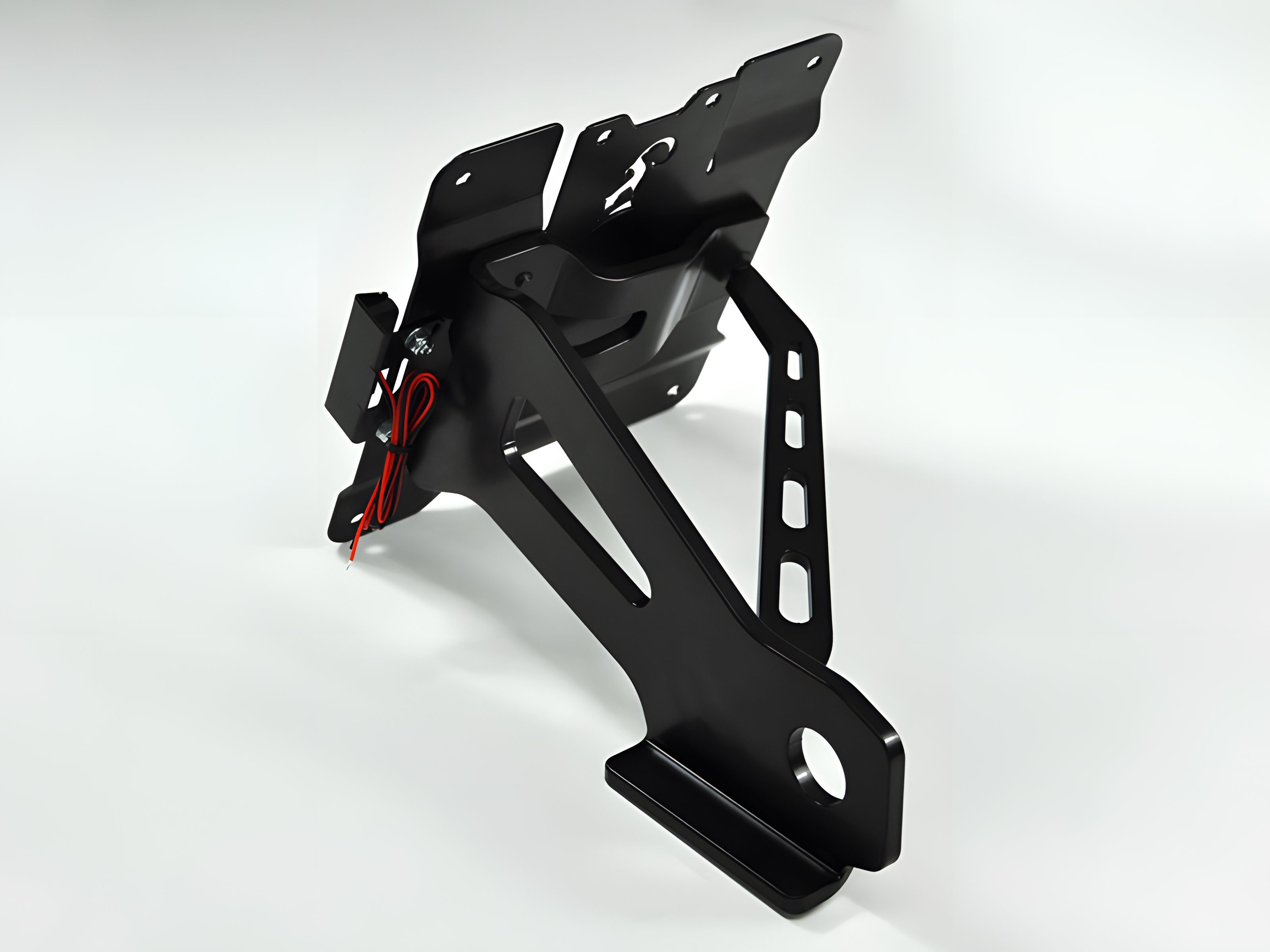 ZIEGER Kennzeichenhalter seitlicher Kennzeichenhalter kompatibel mit Harley Davidson Softail