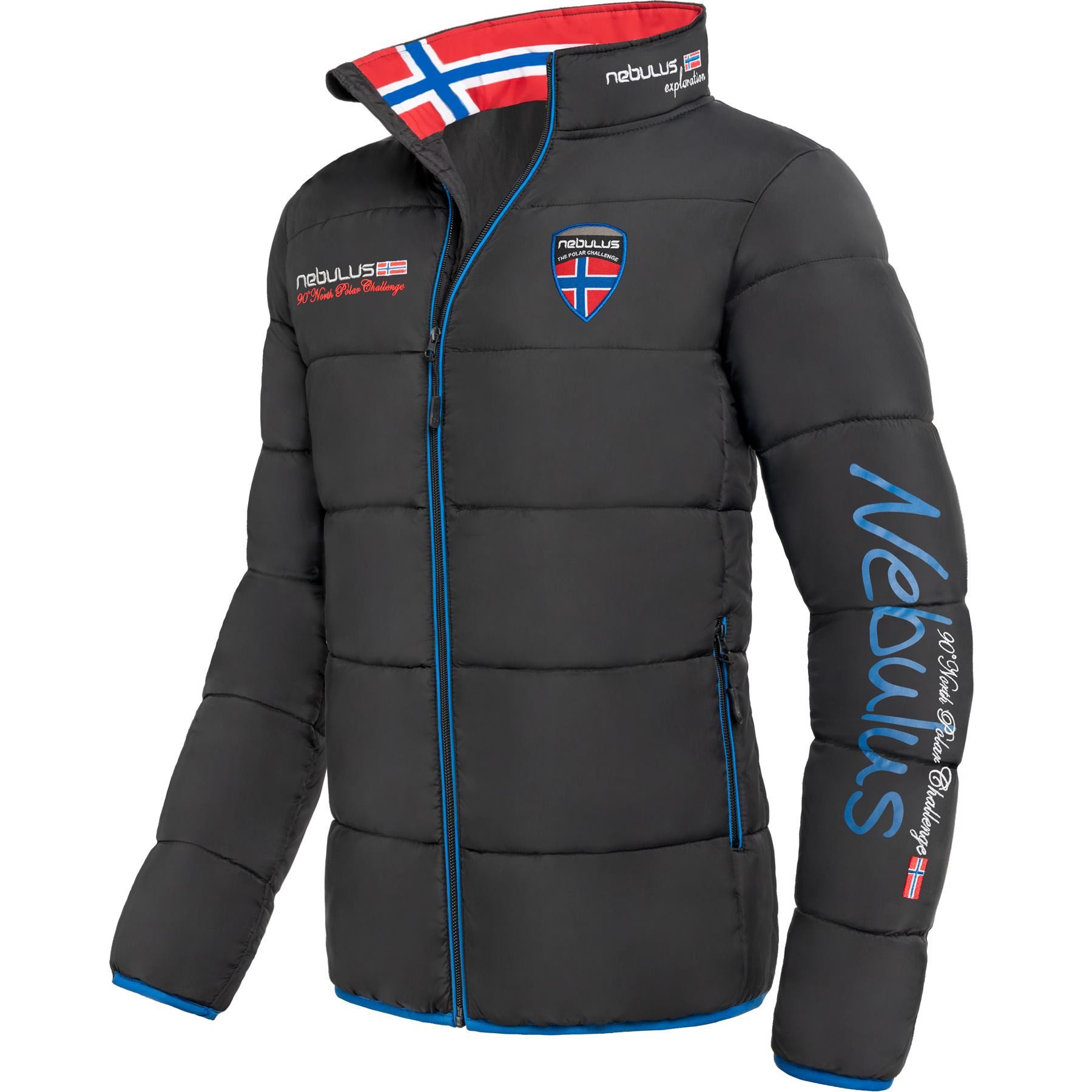 Winterjacke EXODUS, P5917 - Herren, schwarz-kobalt, XL