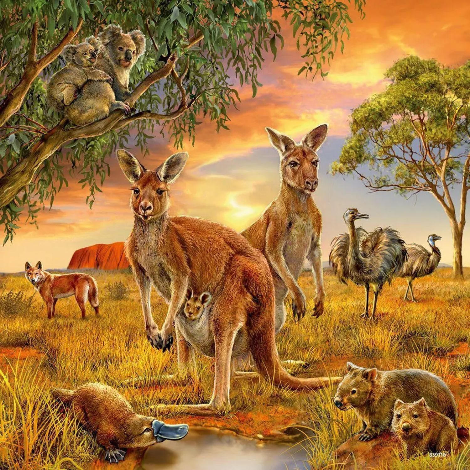 Ravensburger Puzzle Tiere der Erde Puzzle 3 x 49 Teile, 49 Puzzleteile