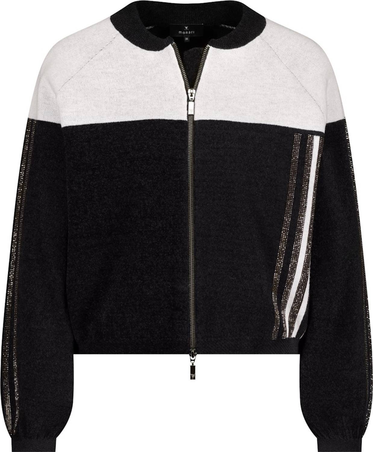 Monari Wolljacke 80957 Funkelnde Strasssteine für stilvolle Highlights