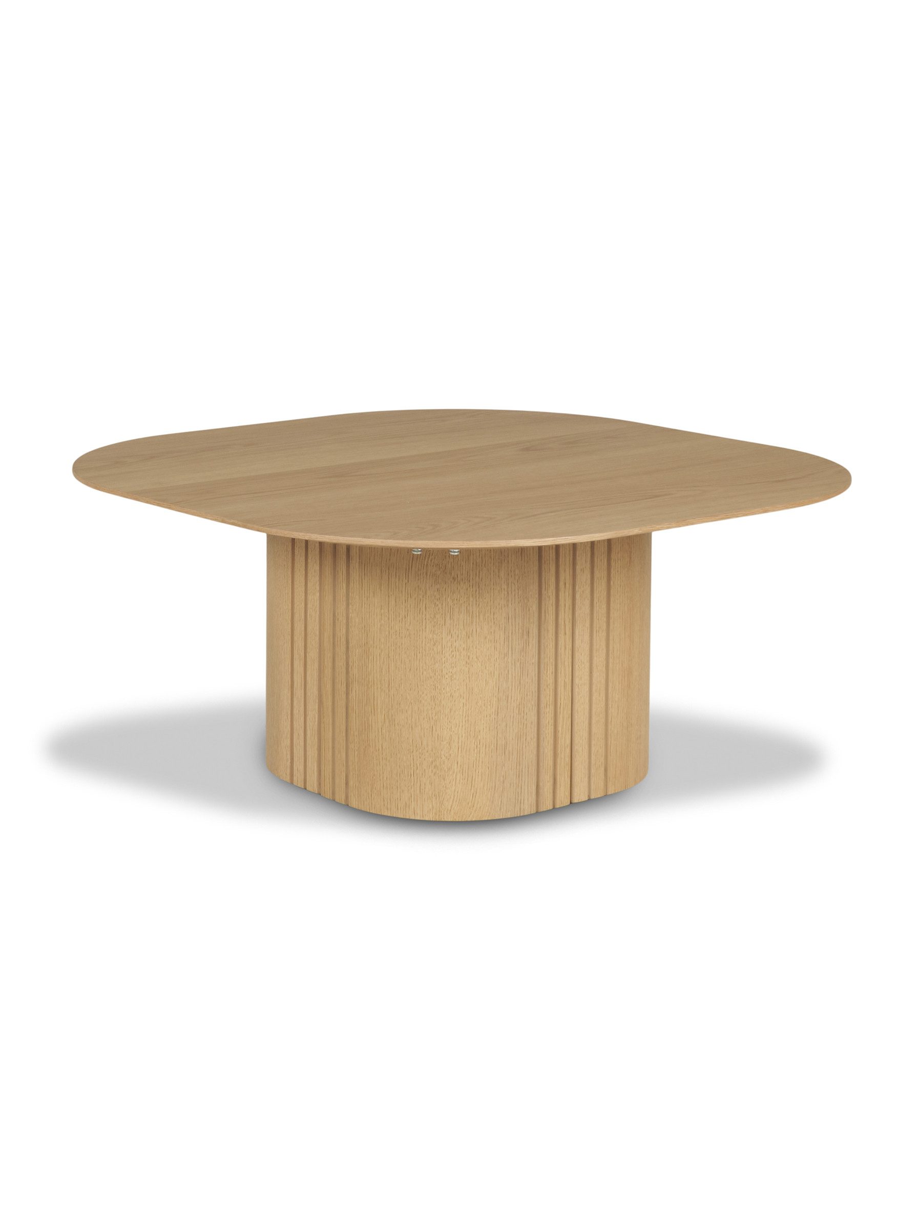 faee Couchtisch Gemenskap, aus lackierter Eiche, Gestell mit eleganten Rillen