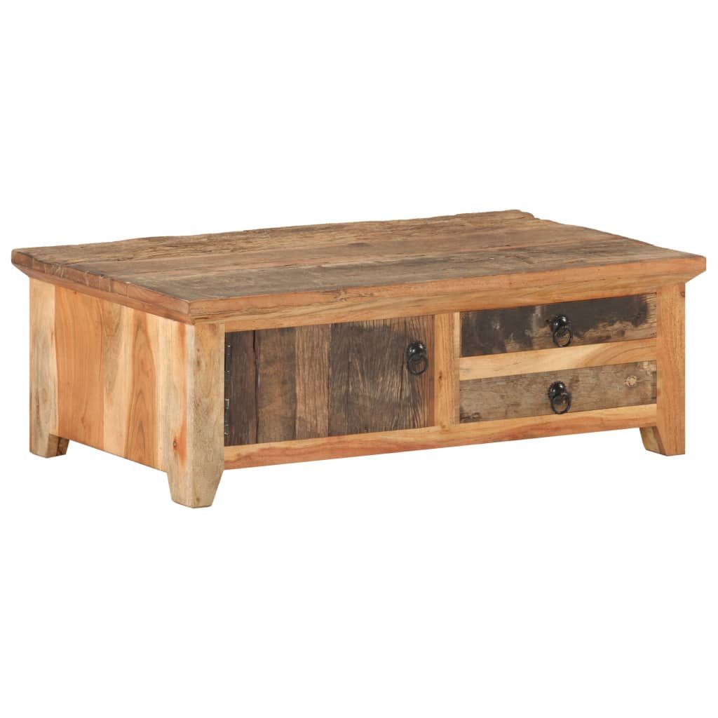 vidaXL Couchtisch Couchtisch 90x50x31 cm Recyceltes Massivholz