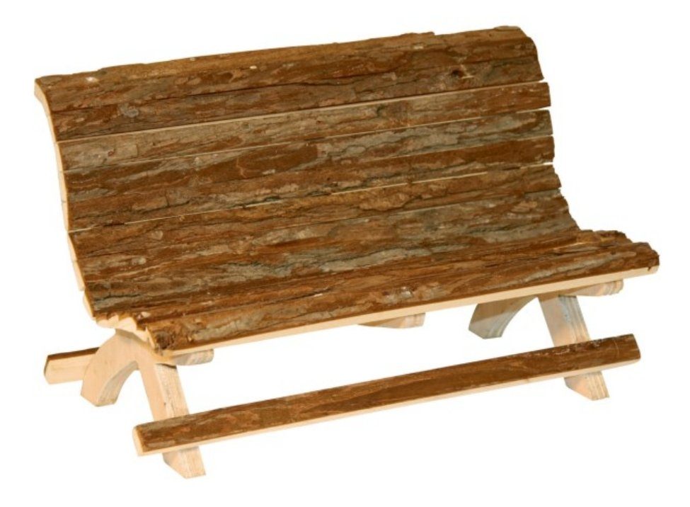 Kerbl Nagerhaus Holzbank Nature 30 cm x 15 cm x 18 cm 82770