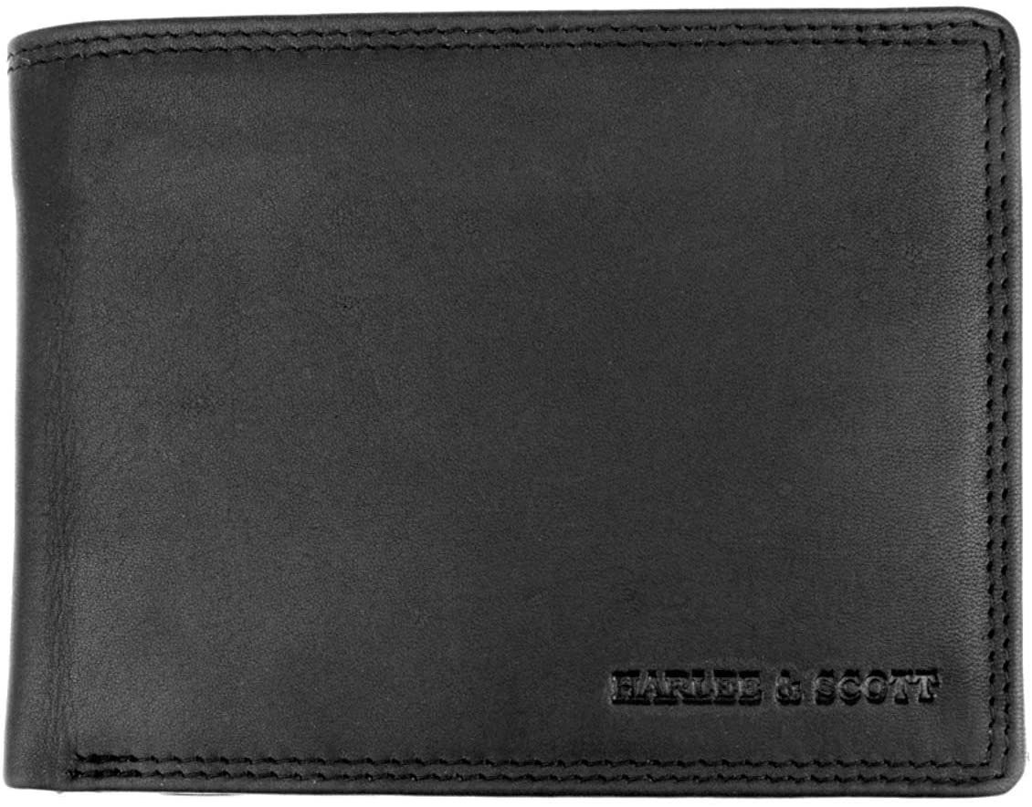HARLEE & SCOTT Geldbörse »Geldbörse Herren Echt-Leder-Geldbeutel  Brieftasche Portmonee RFID-Schutz Münzbörse Business Edel HS11« online  kaufen | OTTO