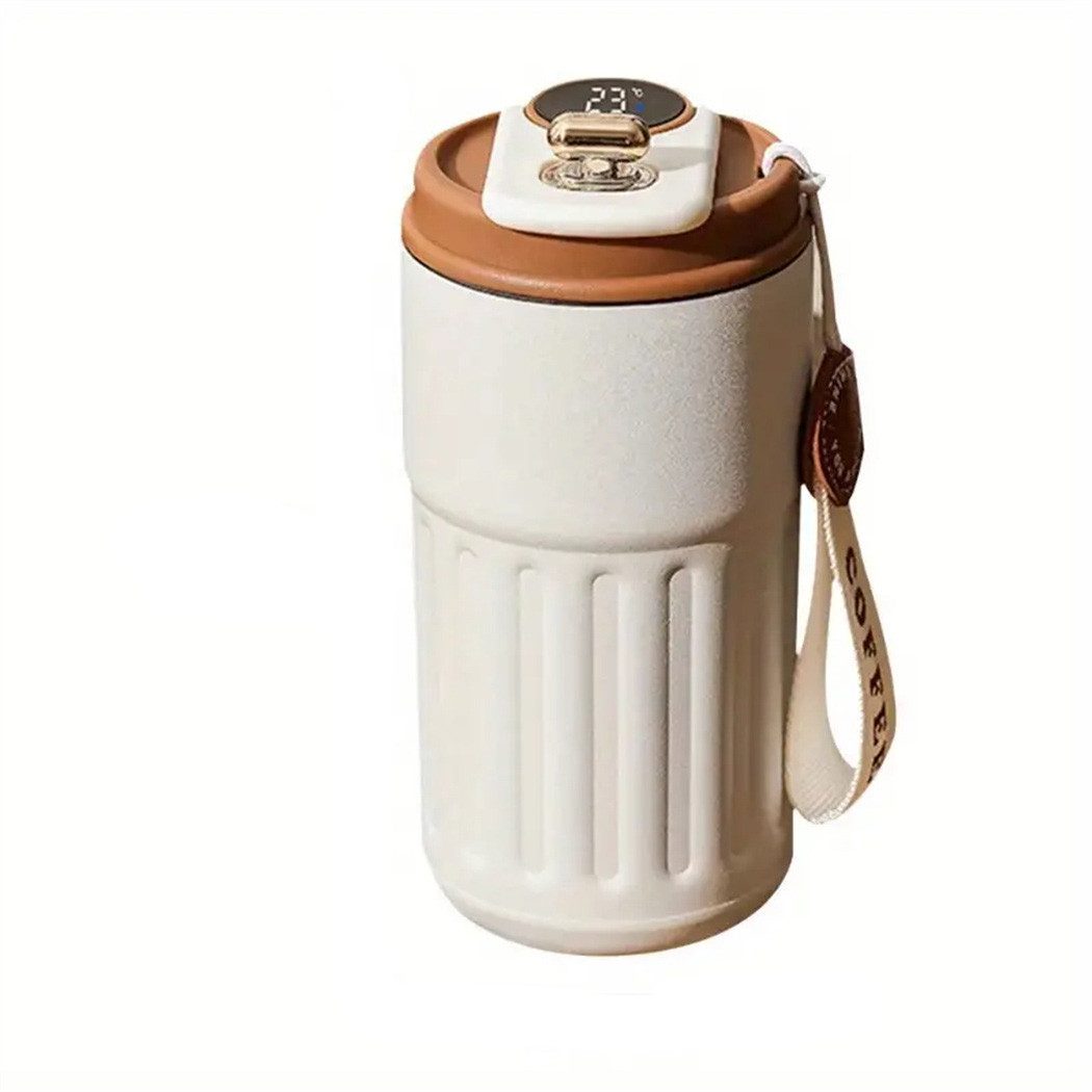 Bifurcation Thermosocken Smarter Wasserflaschen-Thermosbecher, LED-Temperaturanzeige, tragbar (1-Paar)