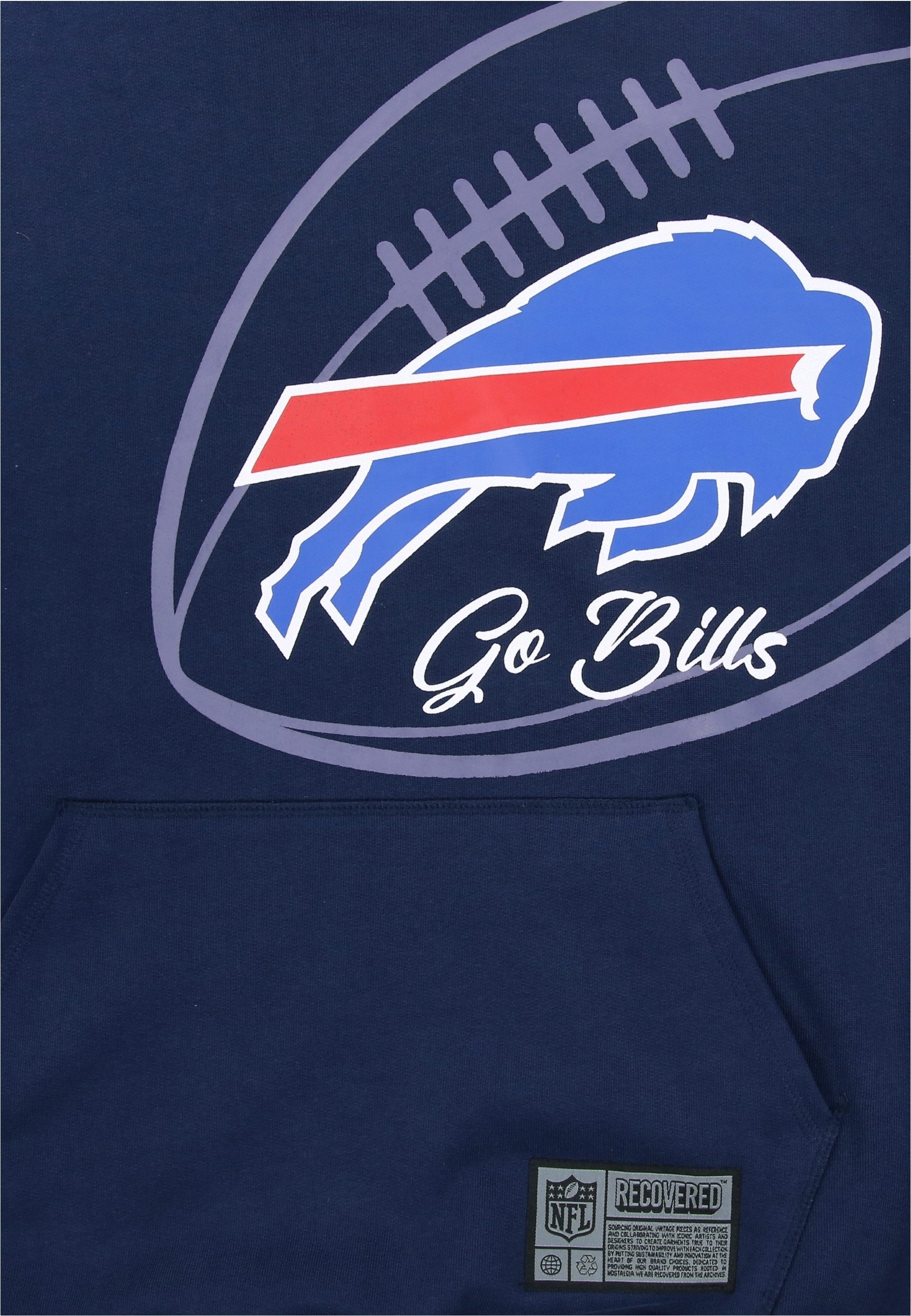 Recovered Kapuzensweatshirt NFL Bills Go Bills für Buffalo Bills-Fans