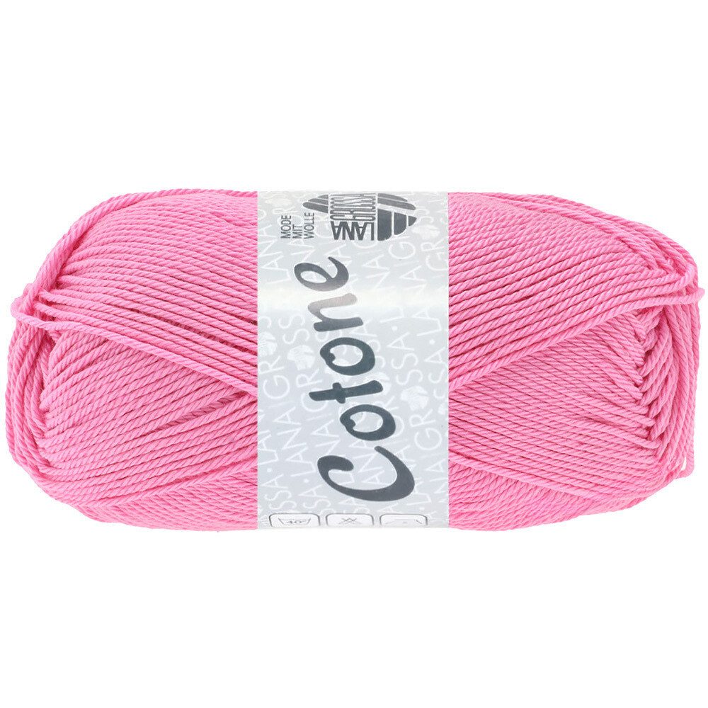 LANA GROSSA COTONE Häkelwolle, 125 m (vielseitiges Baumwoll-Basicgarn), 50 g