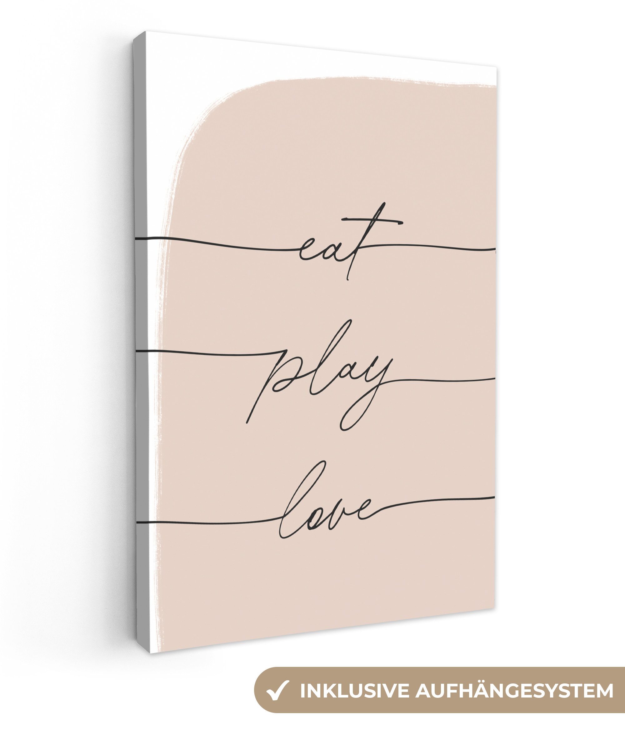 OneMillionCanvasses® Leinwandbild Text - Zitate - günstig online kaufen