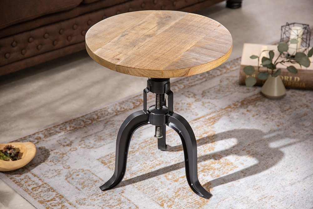 riess-ambiente Beistelltisch ENGINEER Ø50cm natur / schwarz (Einzelartikel, günstig online kaufen