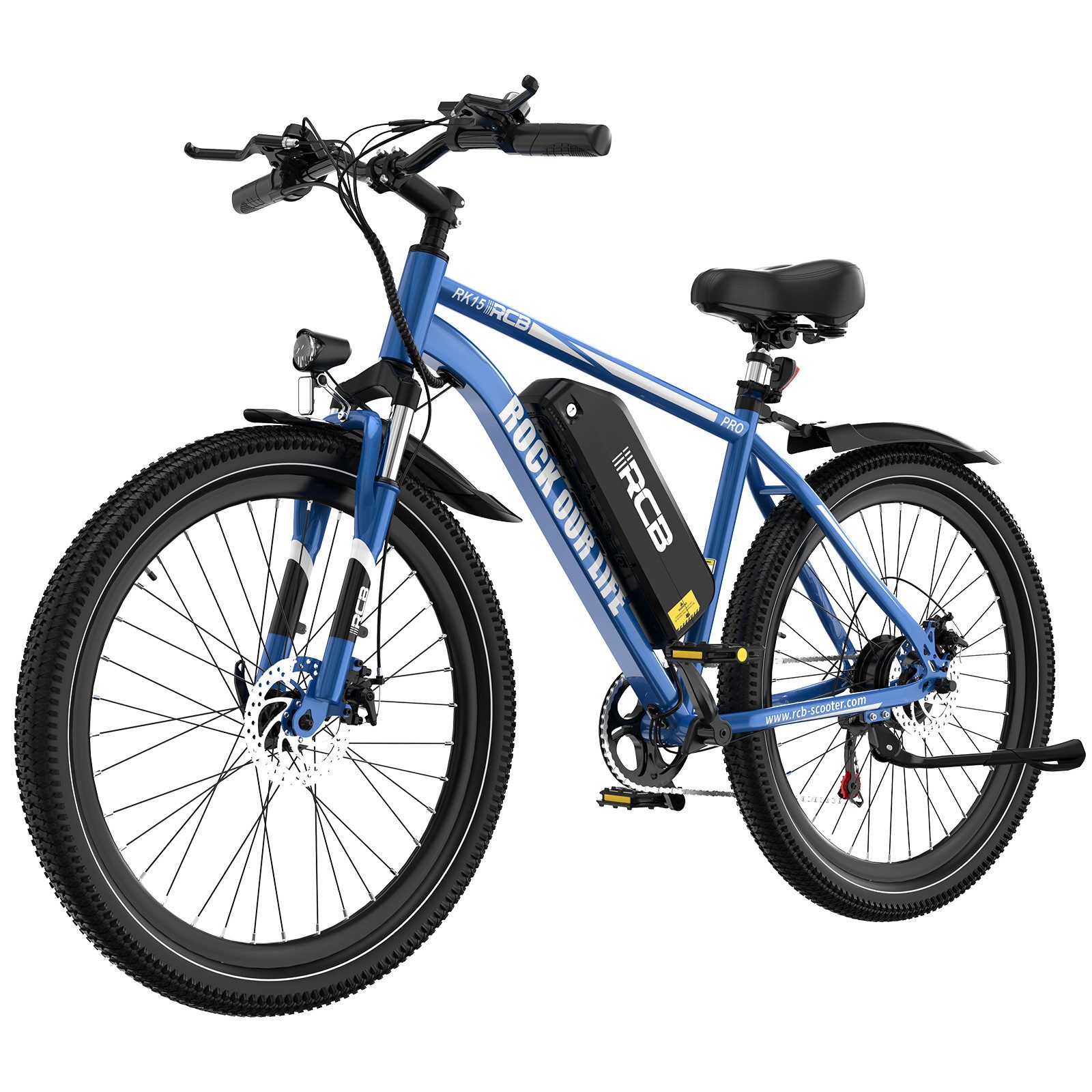 RCB E-Bike Pedelec RK15 PRO 29×2,125 Zoll, Reichweite 50-90KM, APP, 36V/15,6Ah, 7 Gang, Kettenschaltung, 250W Heckmotor, 561,6 Wh